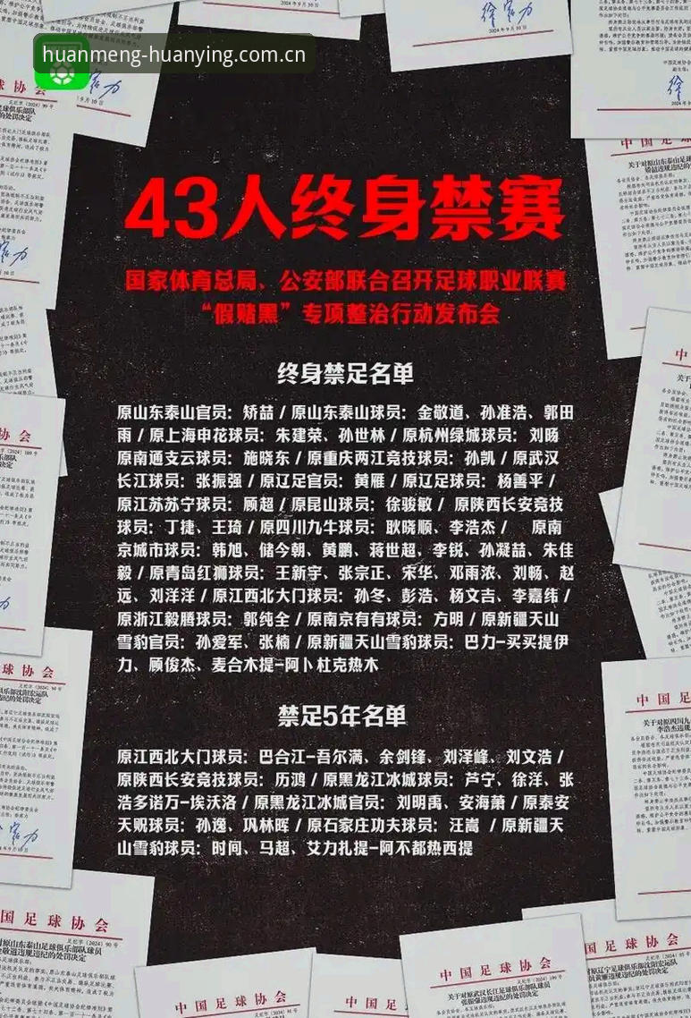 足协禁足名单对比：终身禁赛vs5年禁赛，谁在毁灭中国足球？